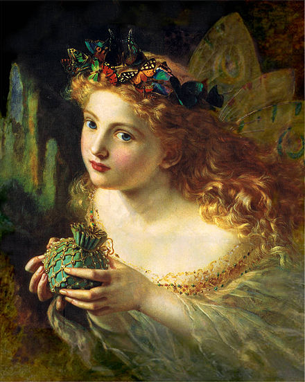 A portrait of a fairy, by Sophie Gengembre Anderson (1869)